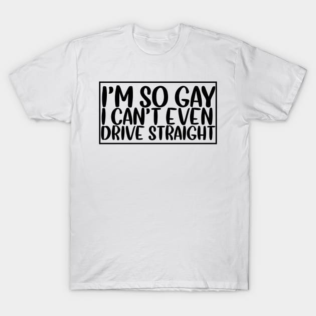 I'm so gay I can't even drive straight T-Shirt by Ricaso